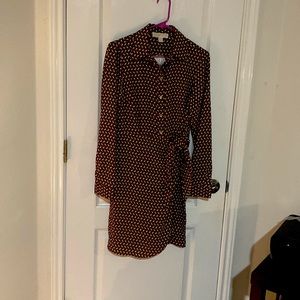 Geometric Wrap Dress